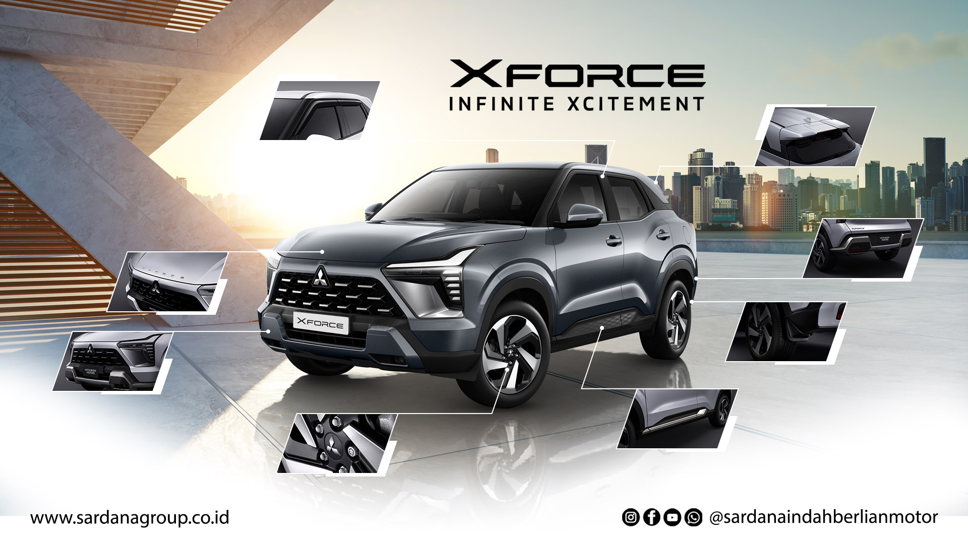 Harga Aksesoris Mitsubishi Xforce di Kota Medan & Sekitarnya